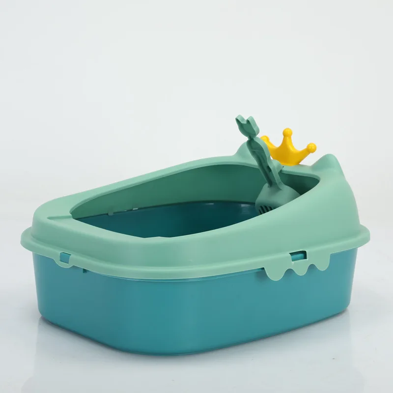 Cat Litter Box Cat Litter Box Cat Potty Semi-Closed Enlarged Cat Litter Box Pet Supplies Cat Litter Box Splashproof