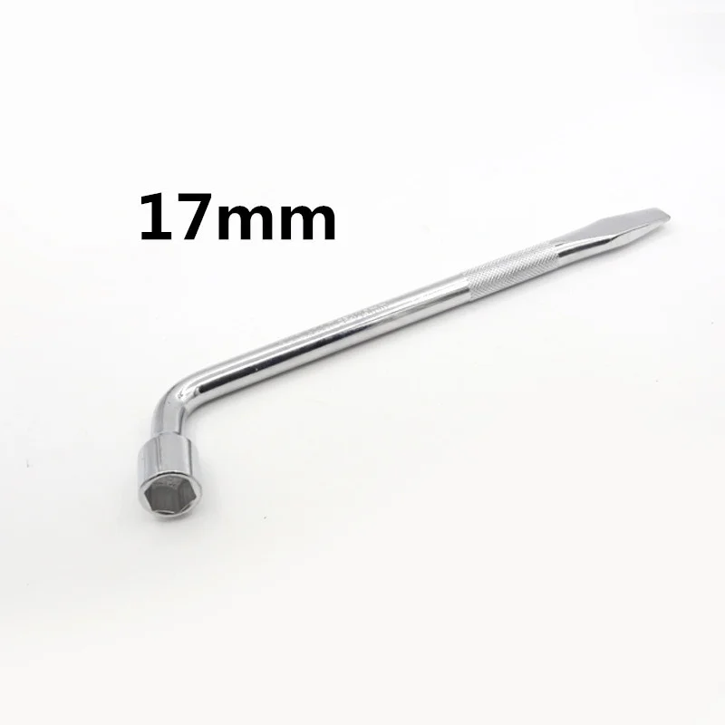 17/19/21/22/24mm L Type Car Truck Tire Wheel Lug Nut Wrench Hex Key Socket Spanner Tool Car Tyre Removal Tool Socket Spanner