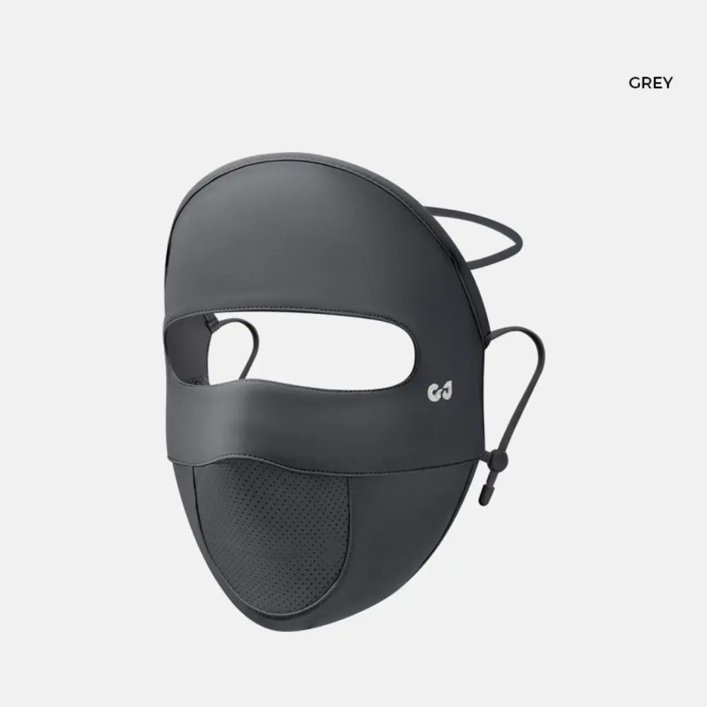 

Elastic Sunscreen Face Scarf Ice Silk Mask Summer Face Mask Face Cover UV Protection Solid Color Face Gini Mask Cycling