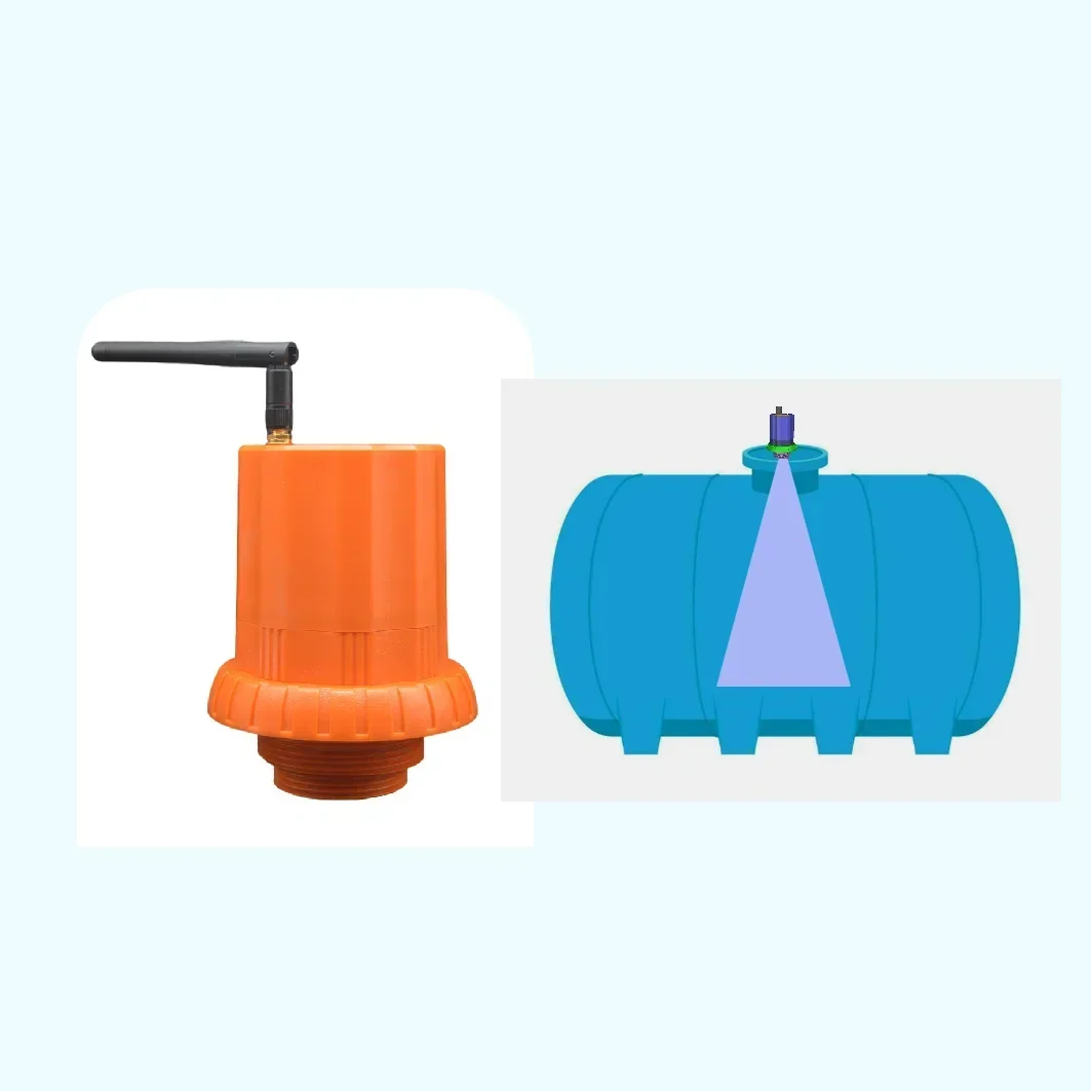 IP67 Waterproof Ultrasonic Sensor With Probe Ultrasonic Sensor Wireless Fill Level Detection With ATEX