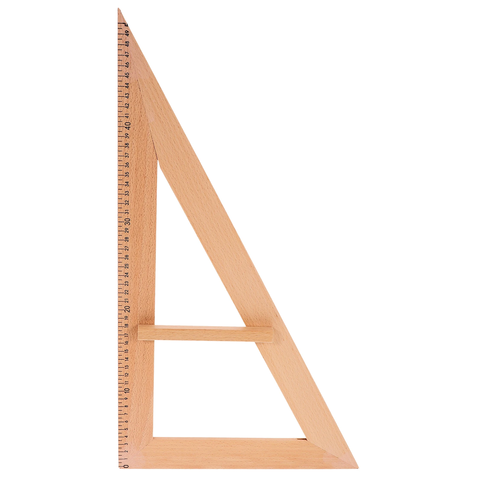 

Wooden Teaching Triangle Ruler Large Drawing Instrument for Classroom Use Ruler Teaching Aids Wood Measuring Tools