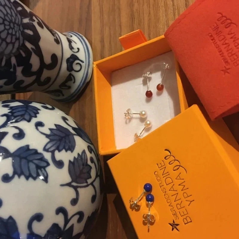 50pc orange 9*9*3.2cm custom jewelry box jewelry box with logo custom shop bag with logo jewelry package box jewelry package box