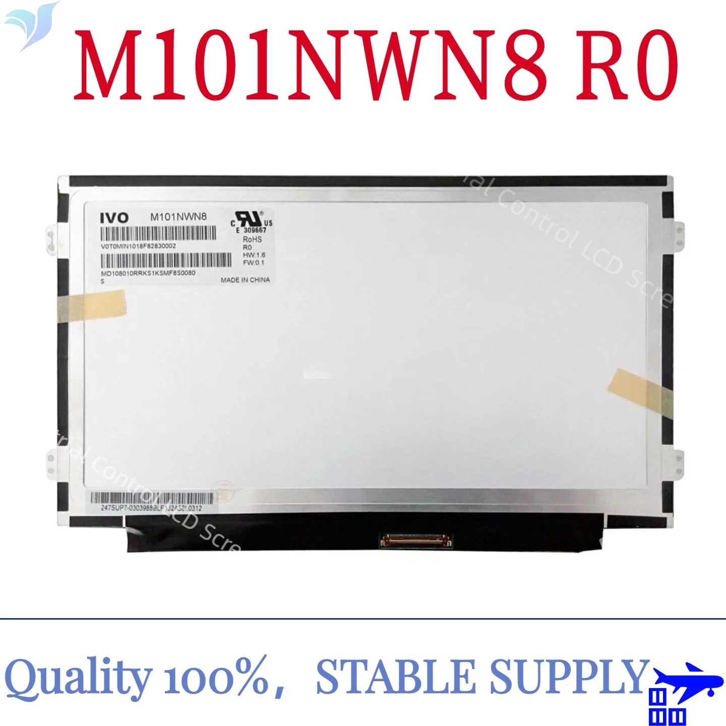 

M101NWN8 R0 подходит для 10,1-дюймового ЖК-экрана высокого разрешения Longteng 1366 × 768, новый оригинальный экран дисплея