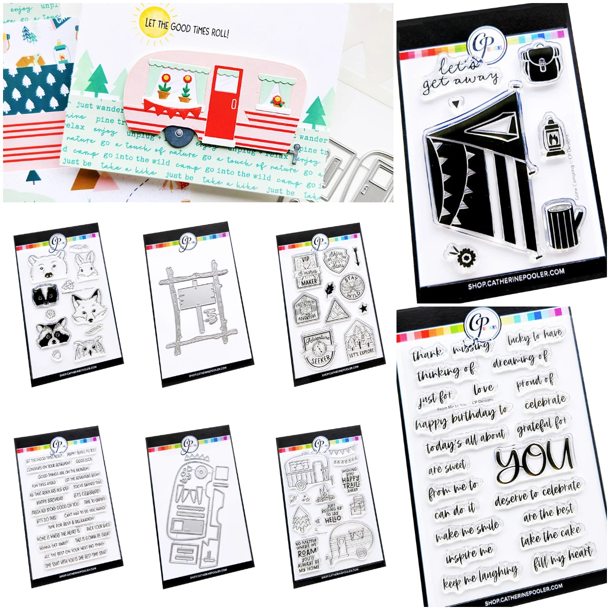 

Happy Trail-ers Peak View Stencil Metal Cutting Dies Stamps for DIY Scrapbooking Album Stamp Make Paper Card Embossing New Die