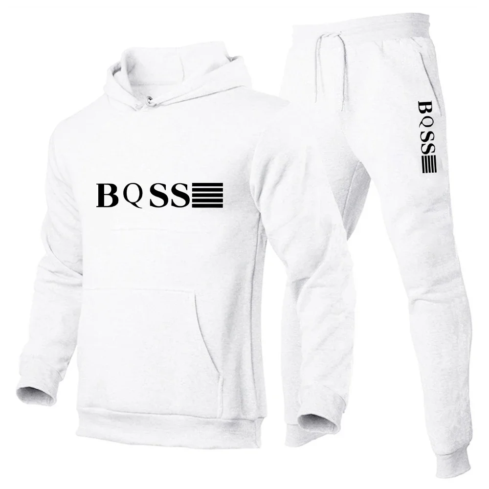 Men\'s Sports Suits Fashion Tracksuit Women Hoodies + Pants Two Pieces Sets Running Casual Sweatshirts Sweatpants Men\'s Clothing