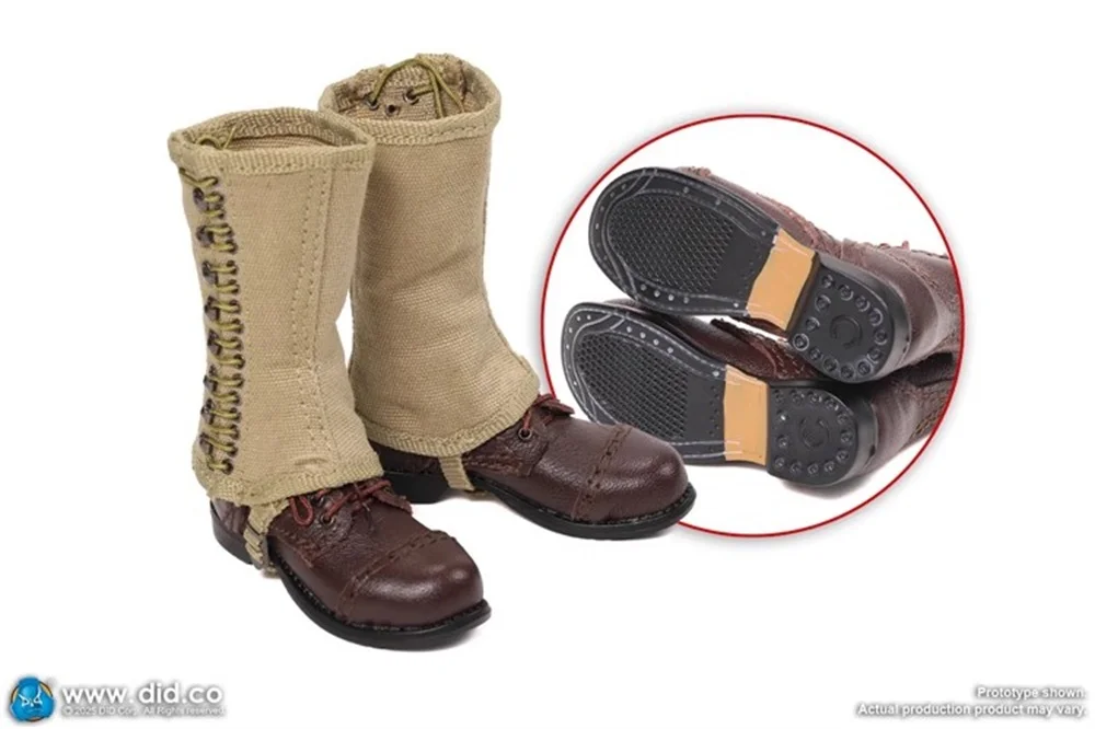1/6 DID A80189 US. Ranger Medic Soldier Wade Mini Toys Model Leather Short Hollow Shoe Boot Leg Bandage For 12