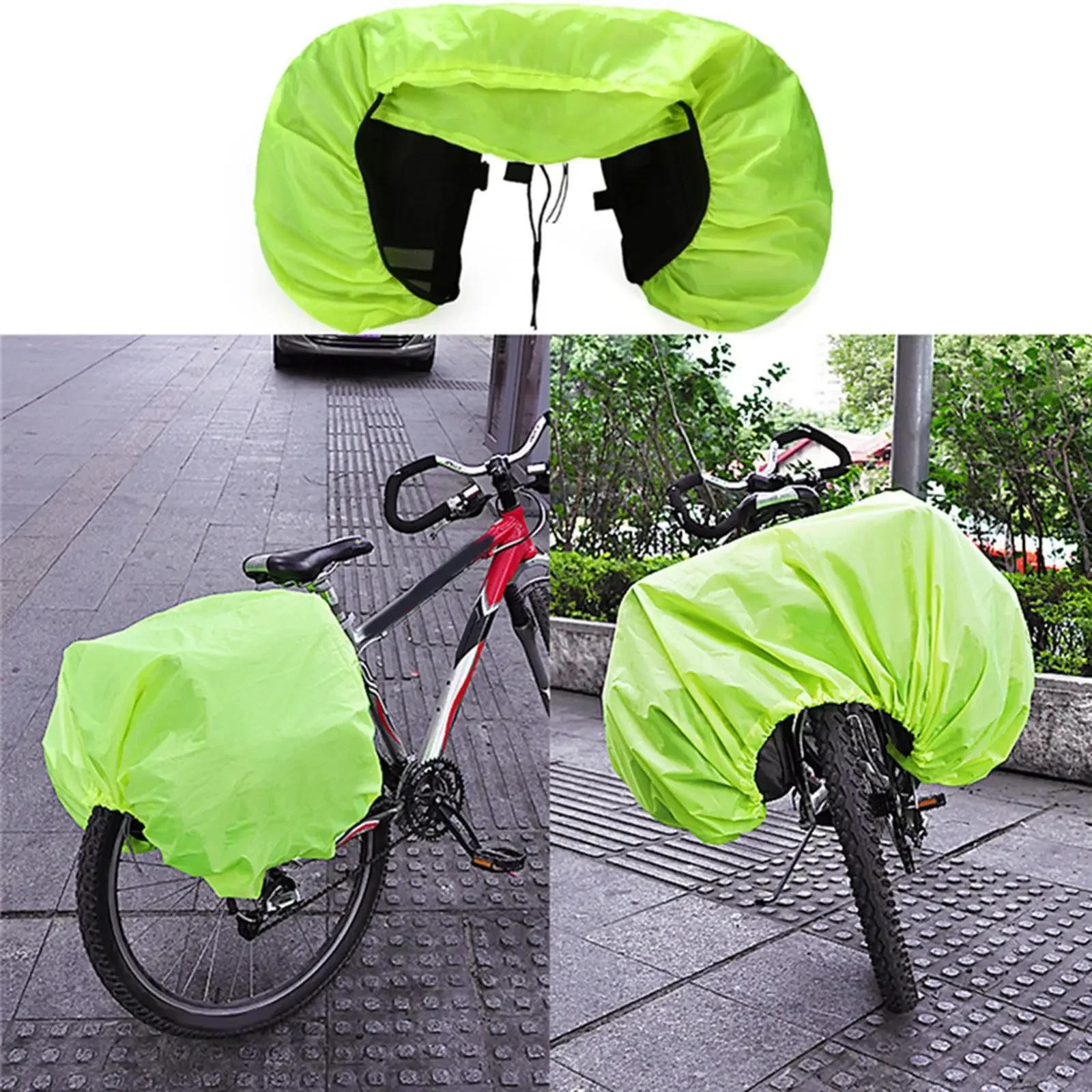 

Чехол для велосипедной сумки, дождевик, задний дождевик, водонепроницаемый чехол для велосипедной сумки, сложенные портативные чехлы от дождя, дорожный велосипед