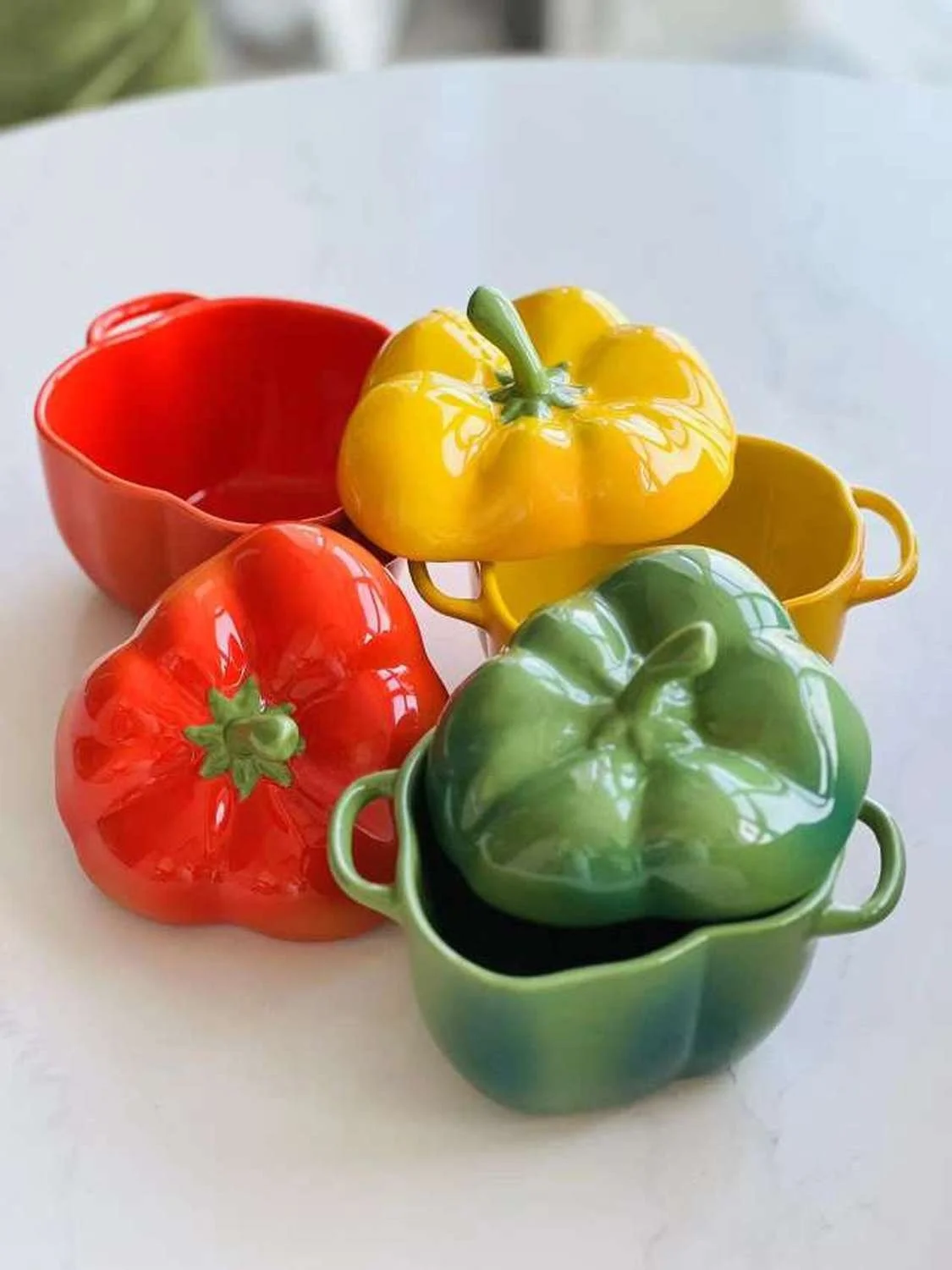 

Керамическая кружка Staub Enamel для перца, банка для приправ, миска для десертов и закусок, подарок на новоселье, в традиционном ретро-стиле, без крышки