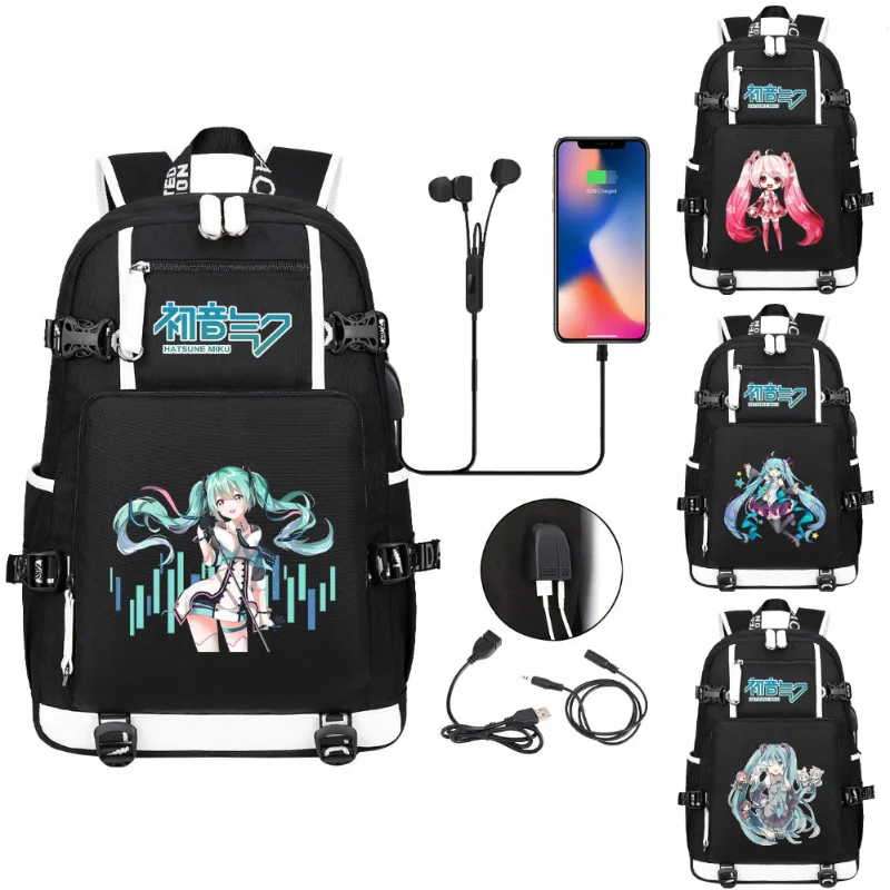 

Hatsune Miku Anime Backpacks Waterproof Kids School Bags for Boys Orthopedic School Backpack Primary Schoolbag Book Bag Mochila