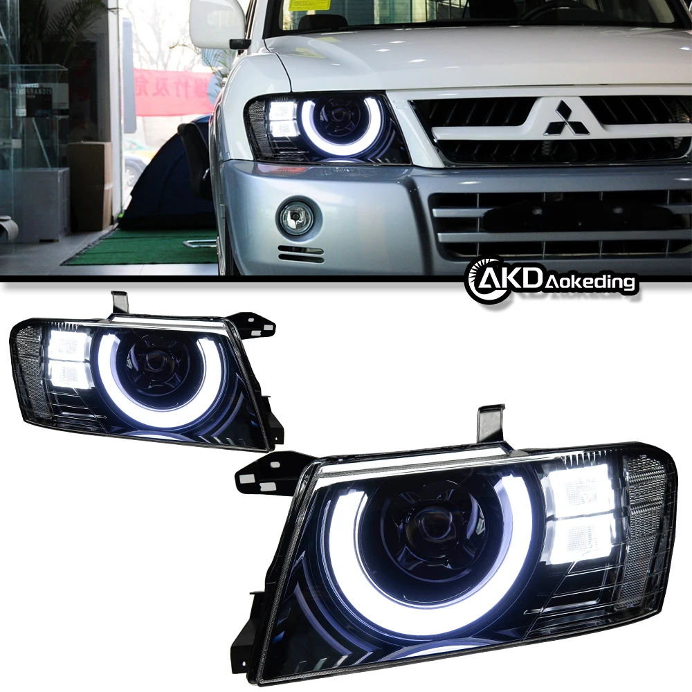 

Автозапчасти для Pajero V73 V75 V77 Montero Shogun, фары 2004-2014, последний Стайлинг, светодиодный проектор, автомобильные аксессуары, модифицированные