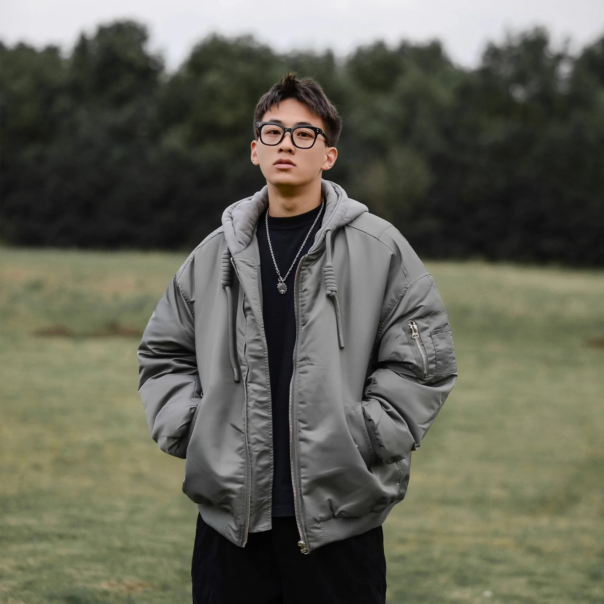 겨울 미국 하이 스트리트 플라이트 재킷 야구 점퍼 코튼 코트 지퍼 디자인 트렌디 두꺼운 코튼 코트 남성 아우터