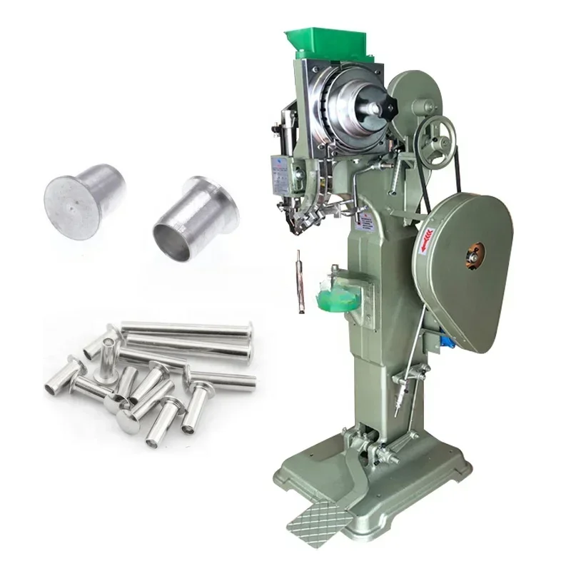 Rivet machine manufacturer in stock, medium-sized rivet machine, mop rod, bed frame, rivet box, package, caster, rivet machine