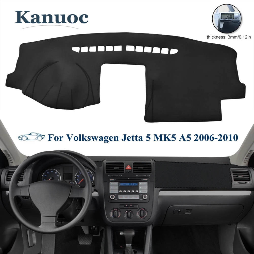 

LHD For Volkswagen Jetta 5 MK5 A5 2006 2007 2008 2009 2010 Leather Dashmat Dashboard Sunshade Cover Pad Car Interior Accessories