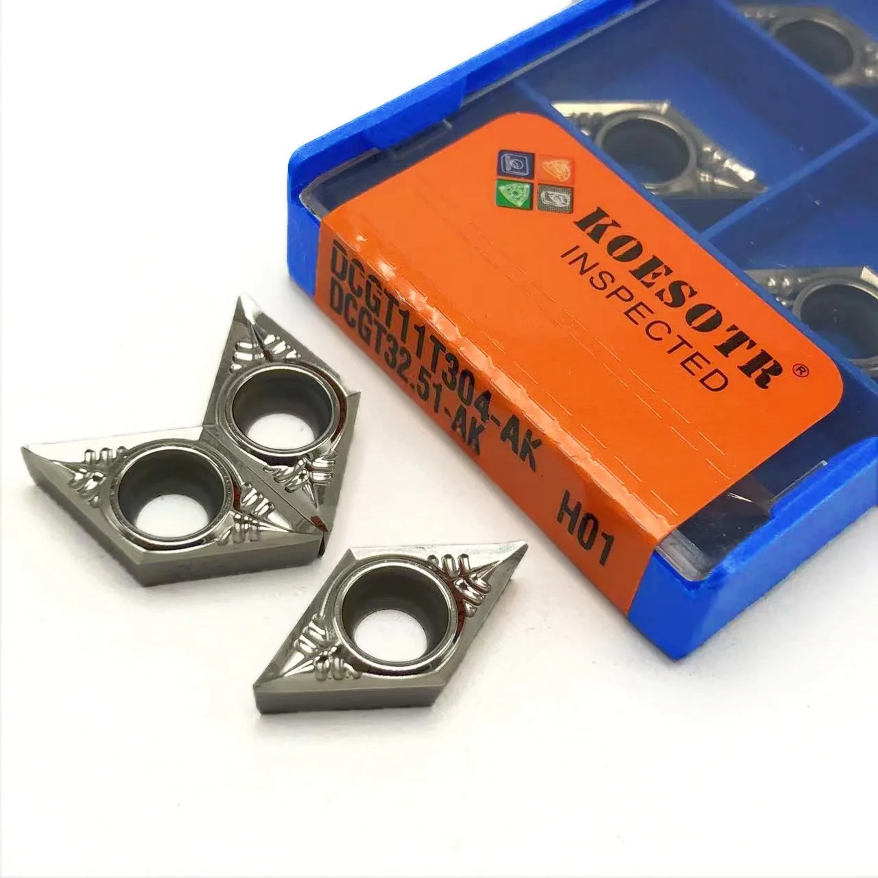 알루미늄 터닝 CNC 선반 가공 공구, 오리지널 인서트 밀링 커터, DCGT11T302, DCGT11T304, DCGT11T308, AK H01
