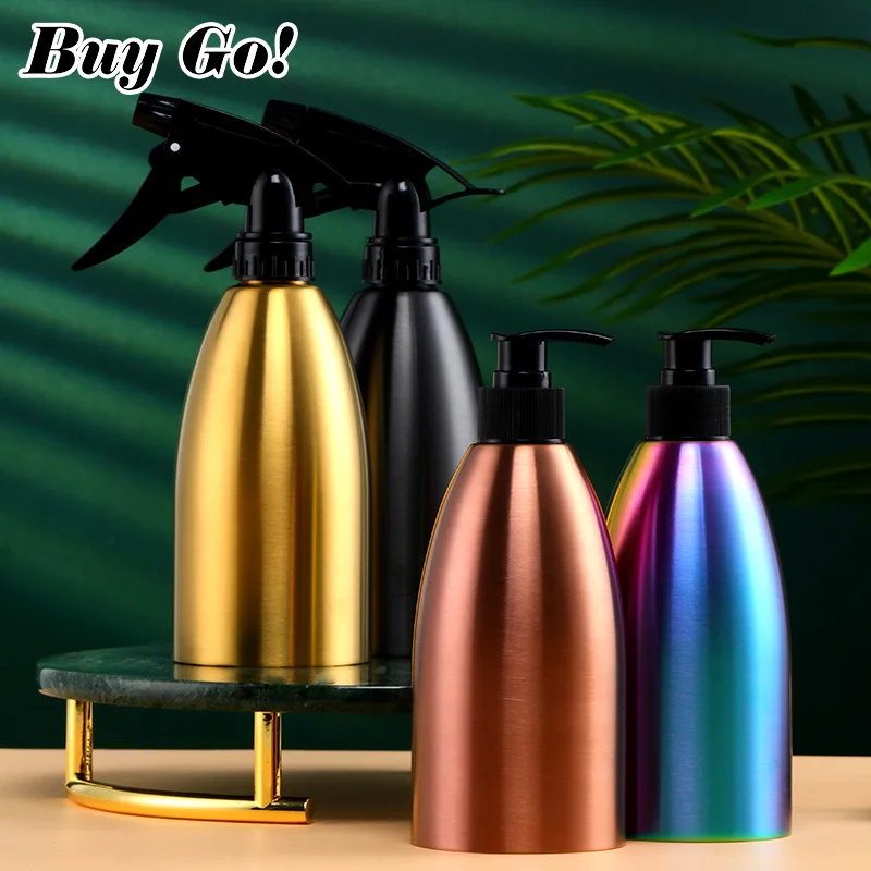 500ml Stainless Steel Oil Spray Lotion Soap Bottle Practical Vinegar Olive Oil Sprayer Soy Sauce Seasoning Bottle BBQ Dispenser