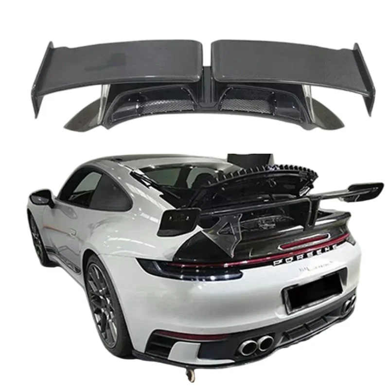 

Car Accessories Tehyat style Carbon fiber Rear wing Fixed wing Rear spoiler For Porsche 911 992 2019 Type B