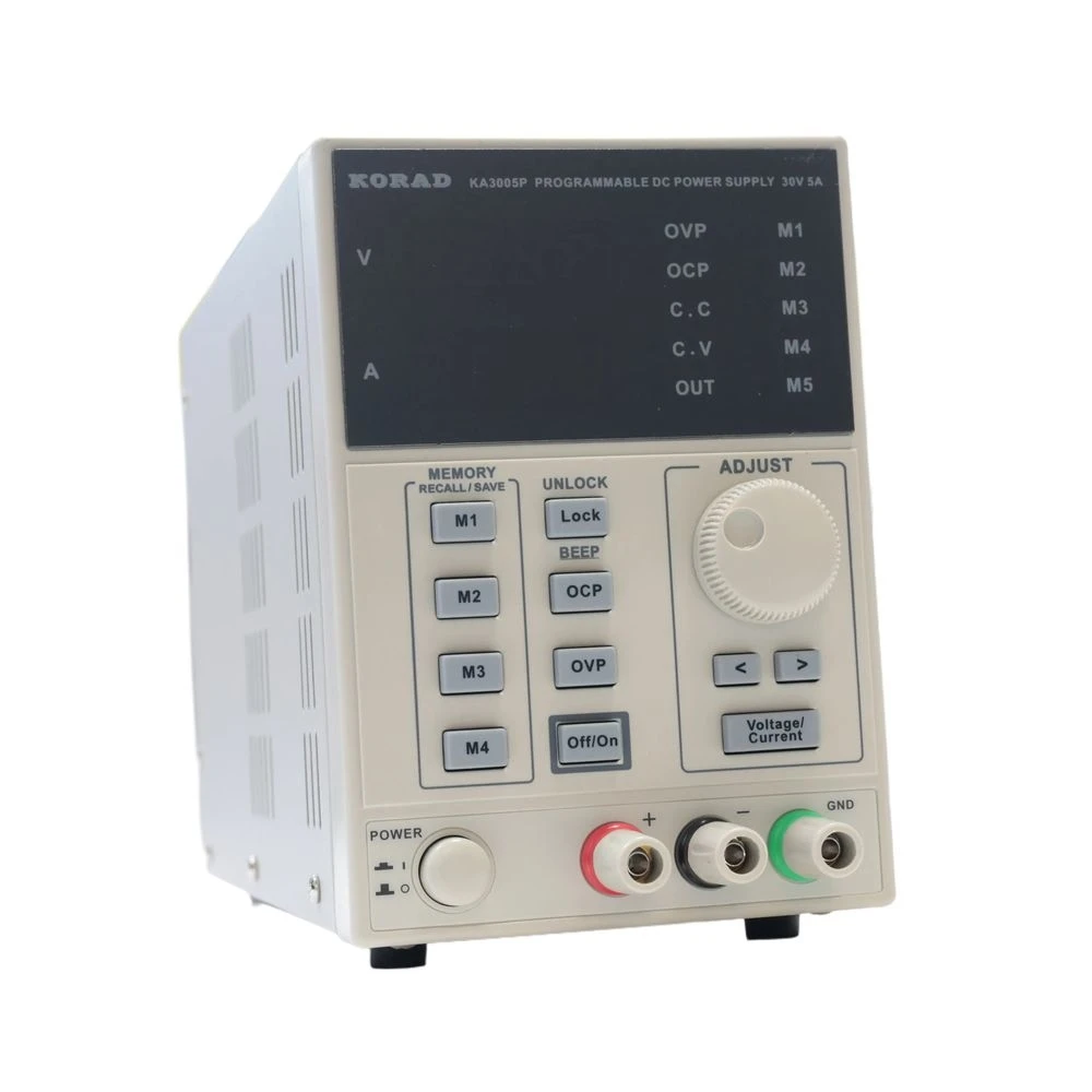 

30V / 5A KA3005P Programmable Precision Adjustable DC Linear Power Supply Digital Regulated Lab Grade with USB and Software