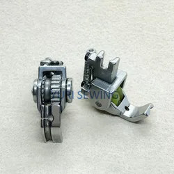 P69 embedded thread roller presser foot,multi-function with groove rope pressure foot,for industrial sewing machine parts