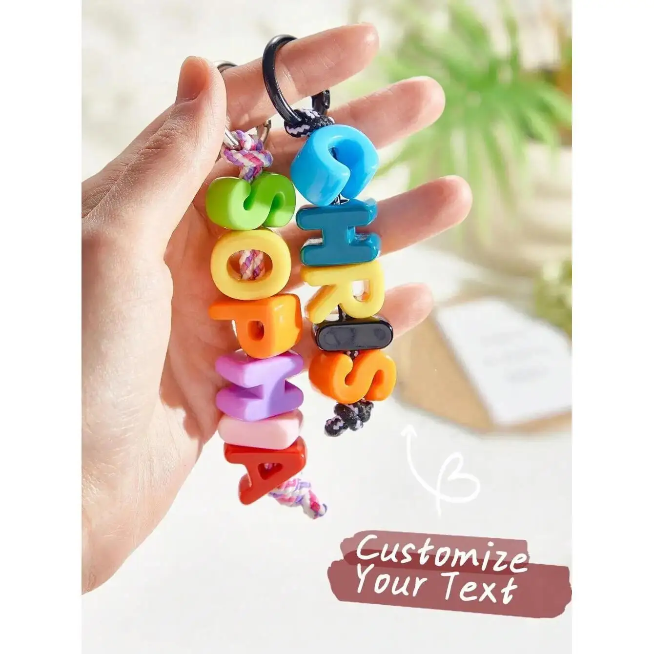 

Personalized Acrylic Alphabet Bag Charm & Luggage Tag Custom Name Backpack Charm & Luggage Identifier Backpack Accessory Gifts