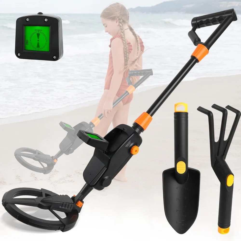 

Adjustable LCD Metal Detector Kit - Junior Youth Metal Finder Tool for Coin And Jewelry Hunting Detecting Device for Kids