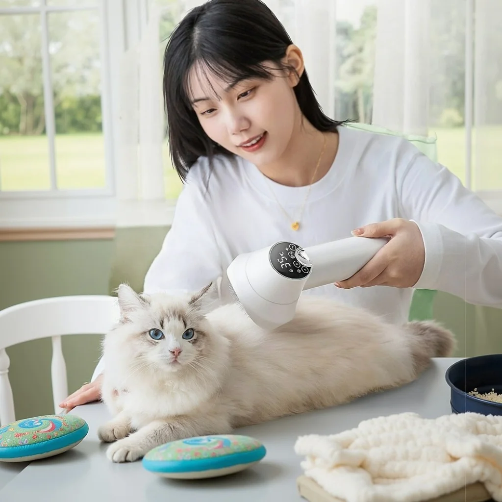 الذكية الحيوانات الأليفة التدفئة مجفف الشعر المتكاملة الكلب مجفف القط الشعر ضربة ومشط 2in1 جرو مجفف الشعر للكلاب التجفيف السريع