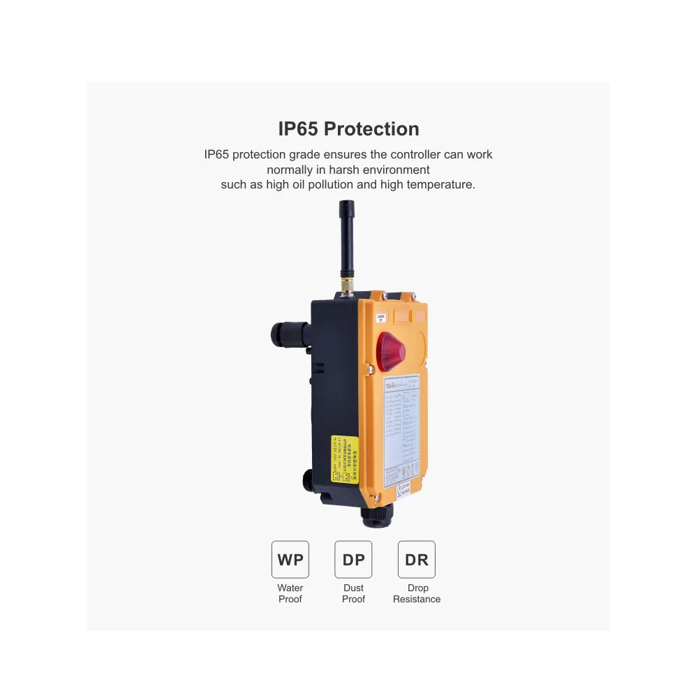 Imagem -05 - Telecrane-controle Remoto Industrial para Guindaste Elétrico Controle Remoto sem Fio com Dupla Velocidade Transmissores Mais Receptor