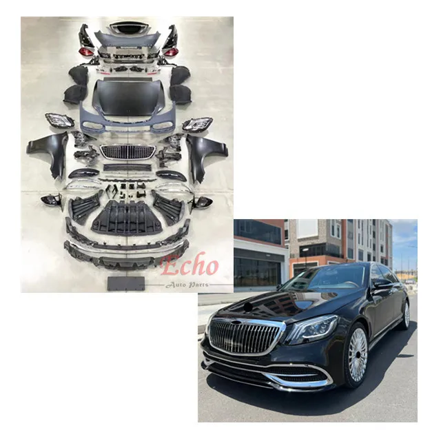 

BR Facelift Kit for W221 S350 S400 Full Set Body Kit for S-class 2006-2012 Upgrade to 2020. S350 Facelift Bumper Kit