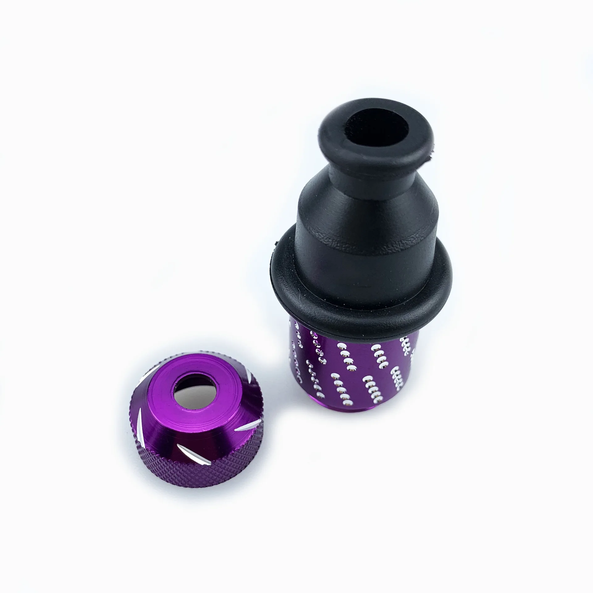 Aluminum Alloy Nipple Tobacco Smoking Accessories with Rubber Mouthpiece Mini Party Pipe
