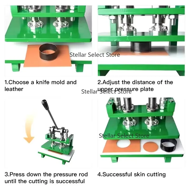 New Manual Die Cutting Machine Blade Mold Punching Small Leather Fabric Sample Special Cutting Machine