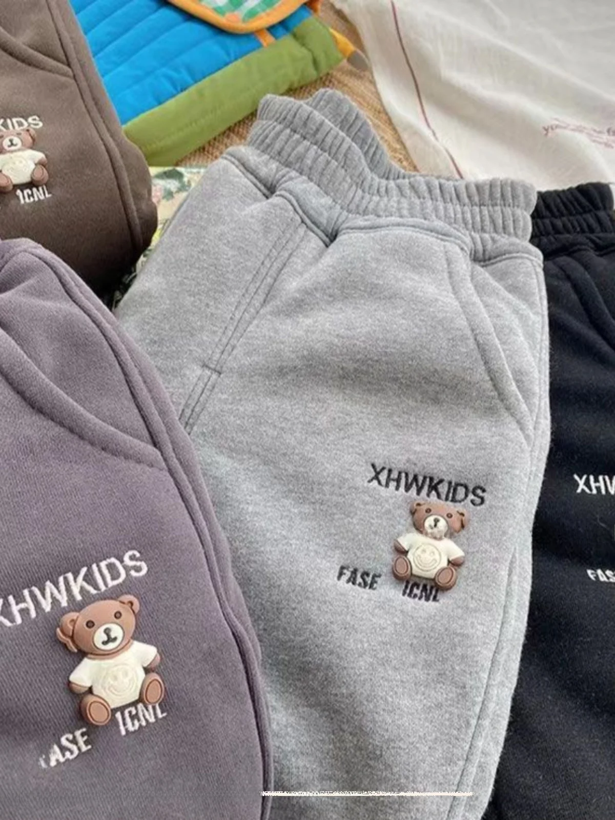 Pantalones de Algodón de Seda para Niños Thiened, Ultra Cálidos, Extra Gruesos, para Niños y Niñas, Pantalones de Invierno con Puños