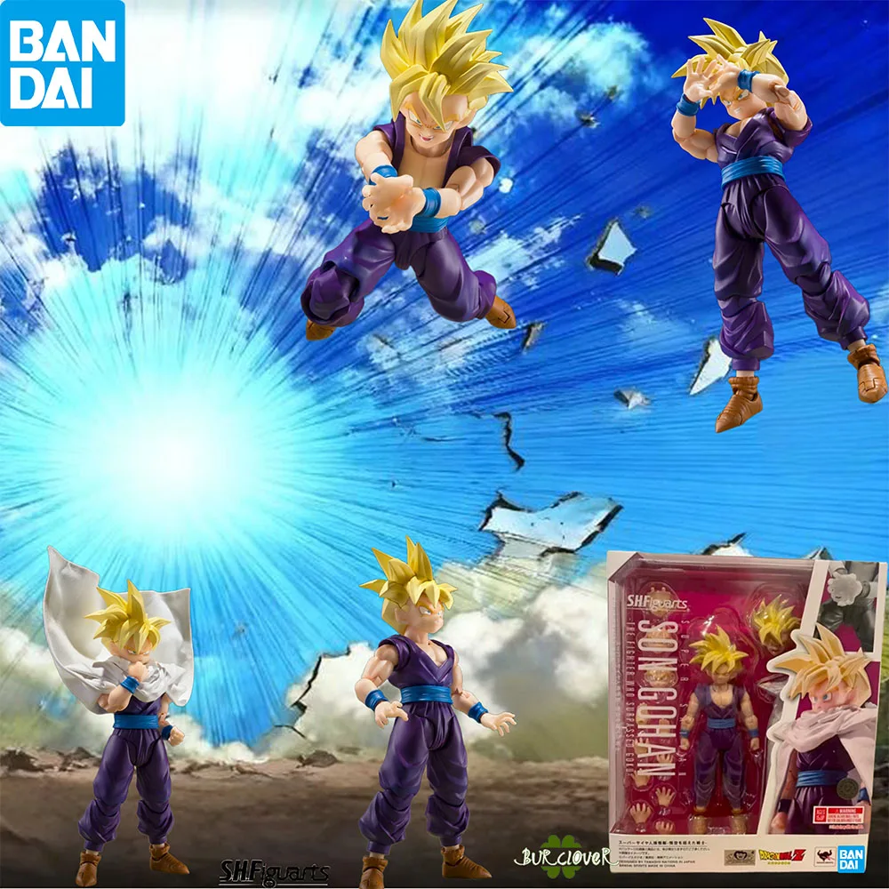 

100% Authentic In Stock Original Bandai S.H.Figuarts Shf Dragon Ball Son Gohan Anime Action Figure Collection Model Toy