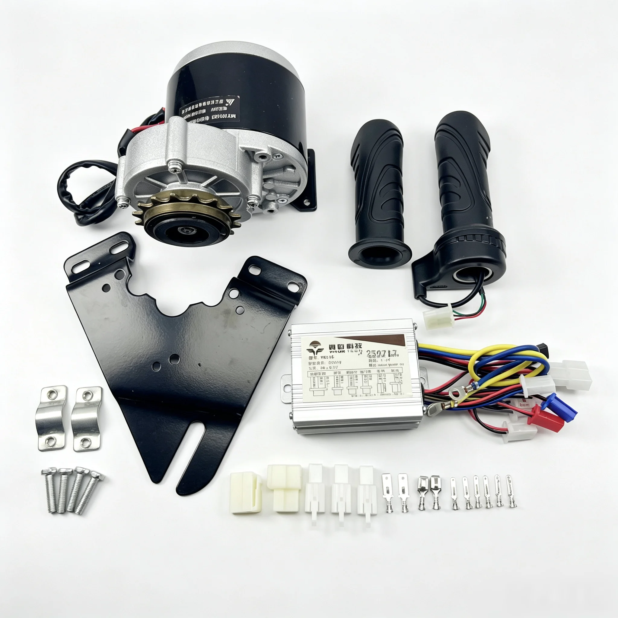 MY1016Z3 350W DC Brushed Gear Motor With 16T Freewheel Sprocket Controller Throttle Direct Current Permanent Magnet Brush Motor
