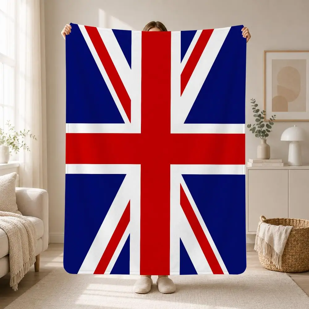 National Flag Theme England Flag Throw Soft Plush Flannel Throw Blanket Sofa Bed Travel Home Decor