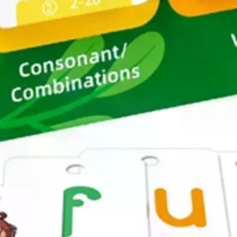 Tarjetas de Juego CVC Word Builder para Aprender a Leer, Kit de Tarjetas de Memoria Montessori para Construir Palabras con 80 Tarjetas