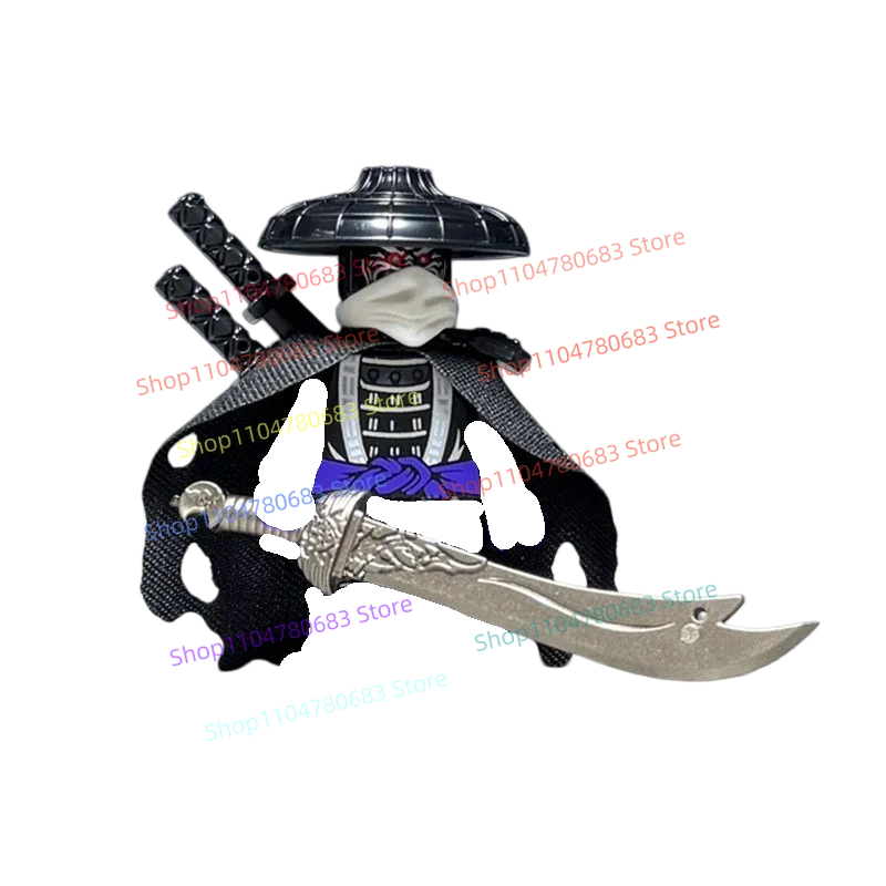New MOC Building Block Minifigures, Ancient Martial Arts Masters with Swords and Blades, Display Ornaments & Holiday Gifts