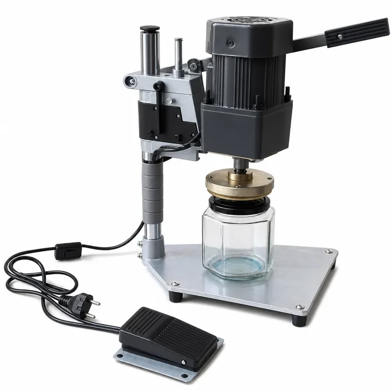 Semi Automatic Desktop Electric Can Sealing Machine AC 220V Multi Function Capping Device for Tin Aluminum Bottle Jar Lid