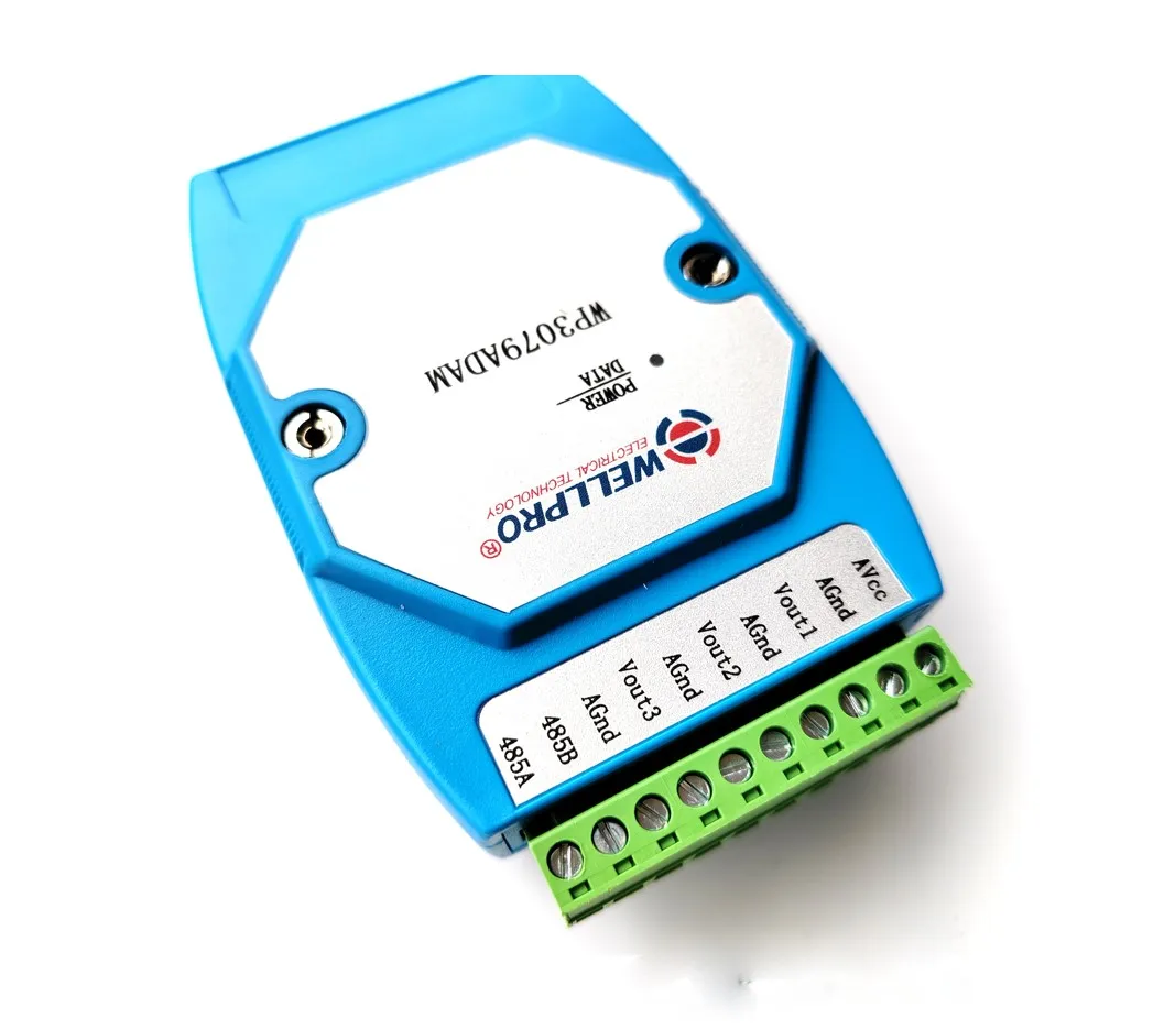 0-10V Analog Module/3 Channel Voltage Output RS485 MODBUS RTU Communication Protocol -WP3079ADAM
