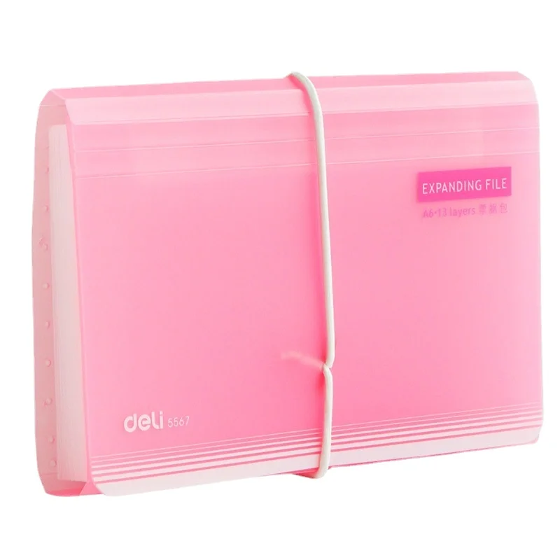 Stylish bill pack organ pack 5567 binding button type multi-function file pack collection kit pvc bag  file folder paper storage