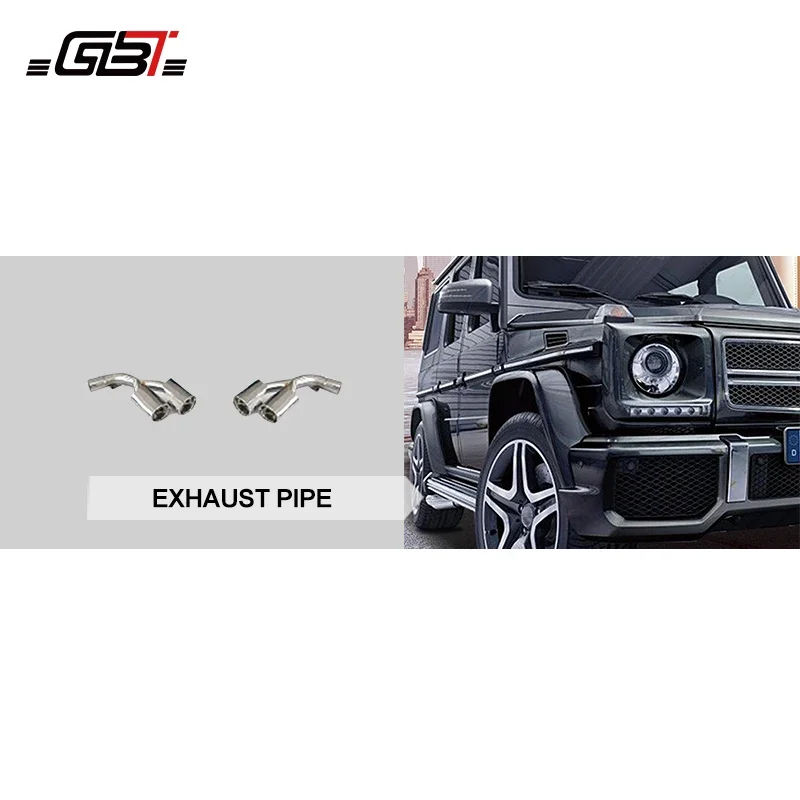 GBT car auto parts stainless steel material exhaust pipe year 1991-2017 For Mercedes Benz G65 W463 Model