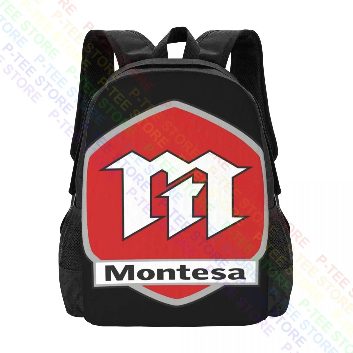 Montesa Motorcycles Logo Symbol P-1183Backpack Large Capacity Softback 3d Printing
