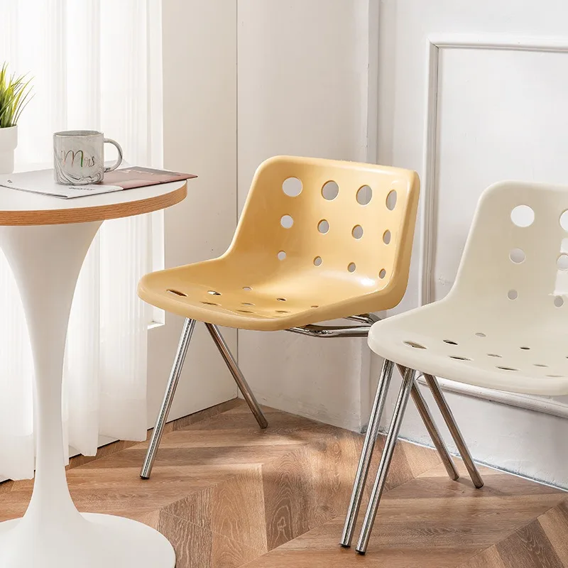 Cute Cheese Cheese Furniture Chair Medieval Cream Style Household Plastic Dining Chair