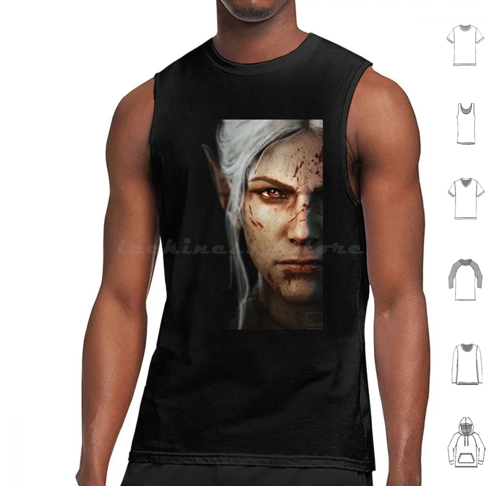 Nightwarden Minthara Tank Tops Print Cotton Bg3 Minthara Dnd Rpg Baldurs Gate 3 Shadowheart Astarion Drow Baldurs Gate