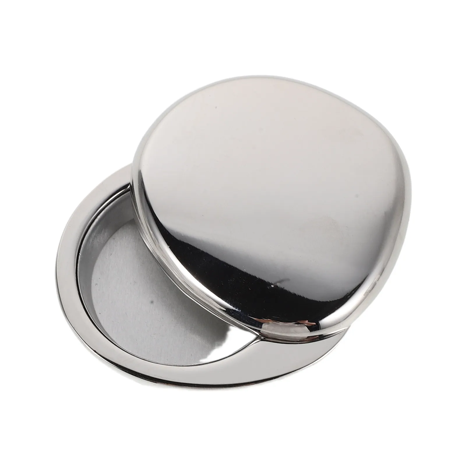 Solid Fragrance Balm Holder Aluminum Alloy 3G Refillable Rotation Lid Travel Portable Case Pocket Perfume Container Silver Metal