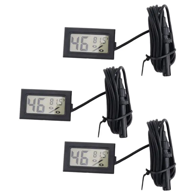 

1 Apr.Digital Thermometer Hygrometer With Probe Indoor Temperature Humidity Meter Hygrometer Gauge For Incubator Reptile Plant