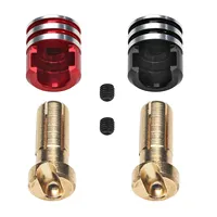 Welding-free Hard shell Metal Heatsink Bullet Plugs 4mm/5mm Set for RC Car LowPro Bullet Plugs