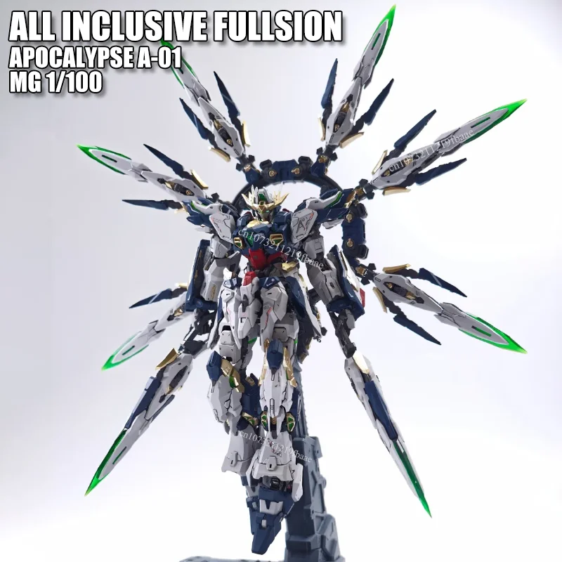 

In Stock ALL INCLUSIVE FULLSION APOCALYPSE MG 1/100 A-01 Assembly Model Kit Toys Alloy Skeleton Anime Action Figure Robot Gifts
