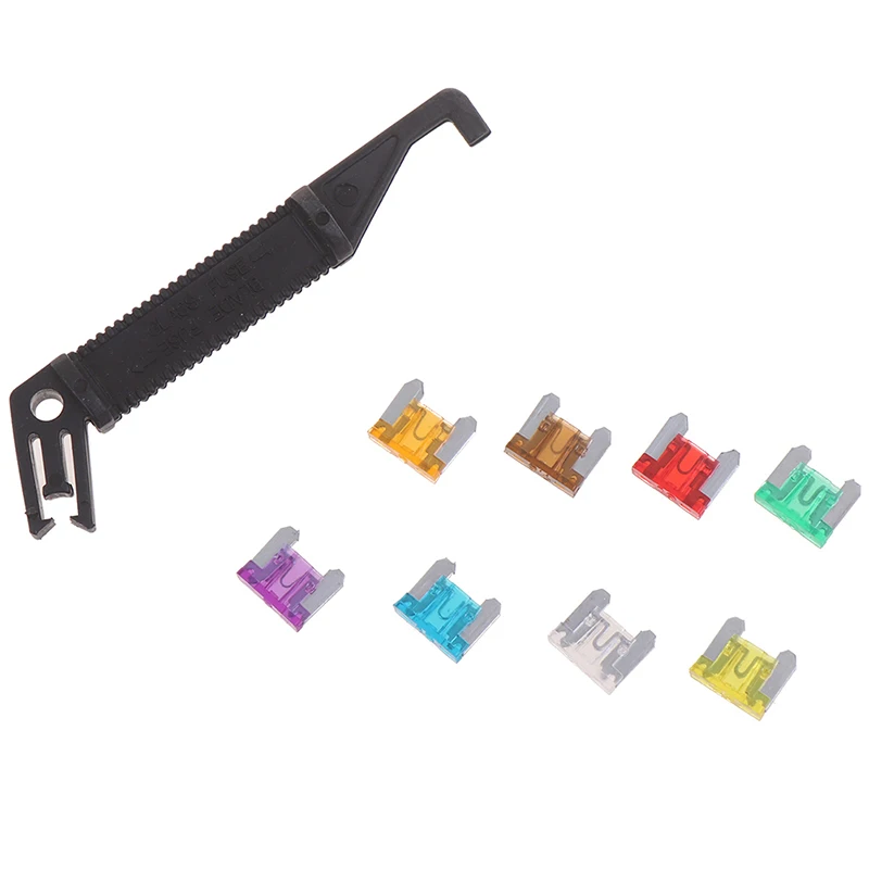 100PCS Zinc Alloy For Cars Motorcycles Home Industrial Applications Low-grade Mini Blade Fuse Kit 3A 5A 7.5A10A15A 20A 25A 30A
