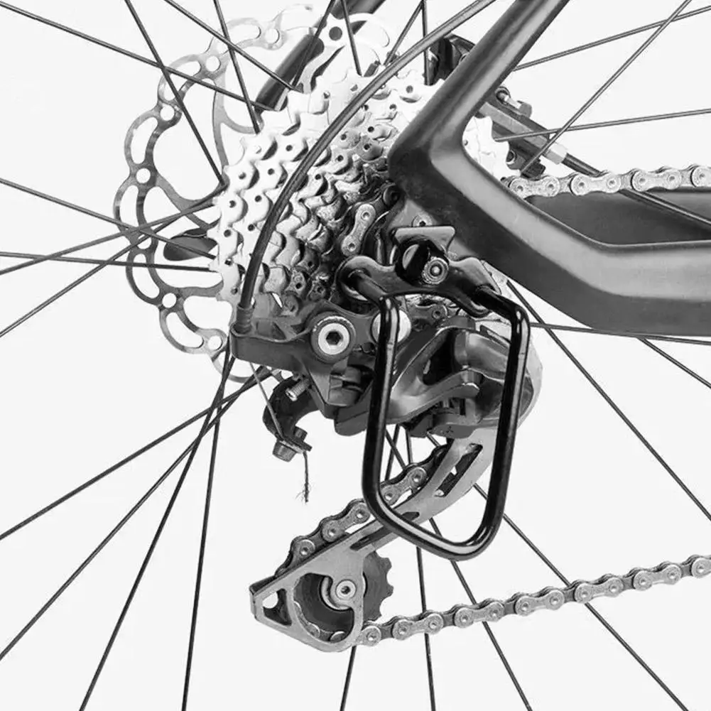 

Bicycle Protective Gear Adjustable Steel Bicycle Rear Gear Derailleur Chain Guard Protector for Mountain Road Bike Equipmen B9B2