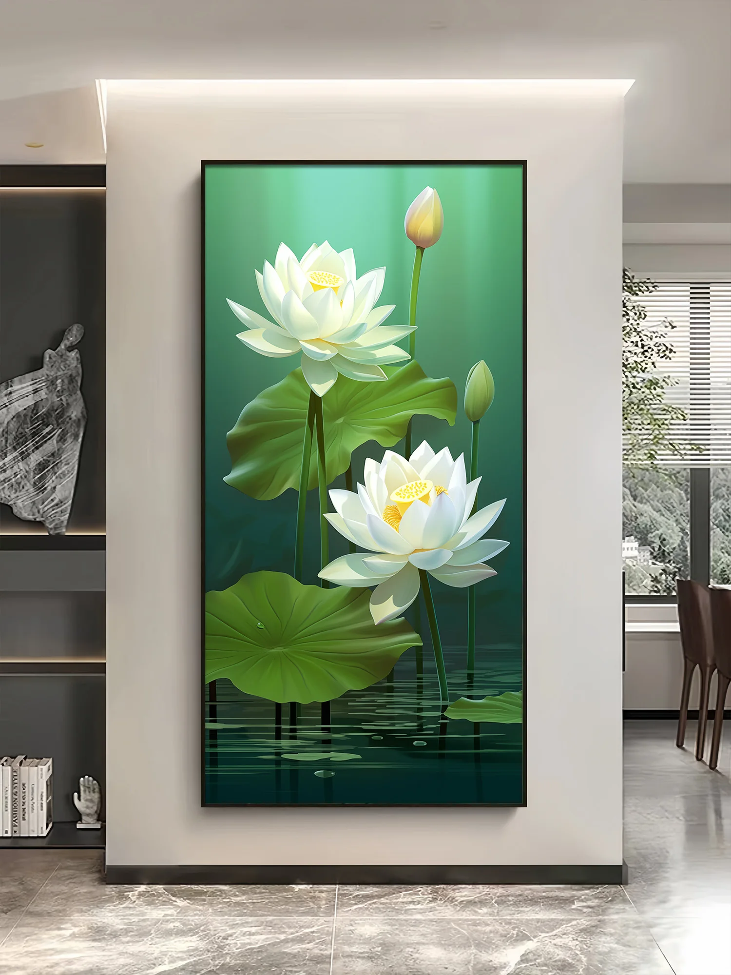 Corridor Hanging Paintings Entrance Decoration Paintings Simple And High-end LED With Lights Corridor Living Room Mural Lights