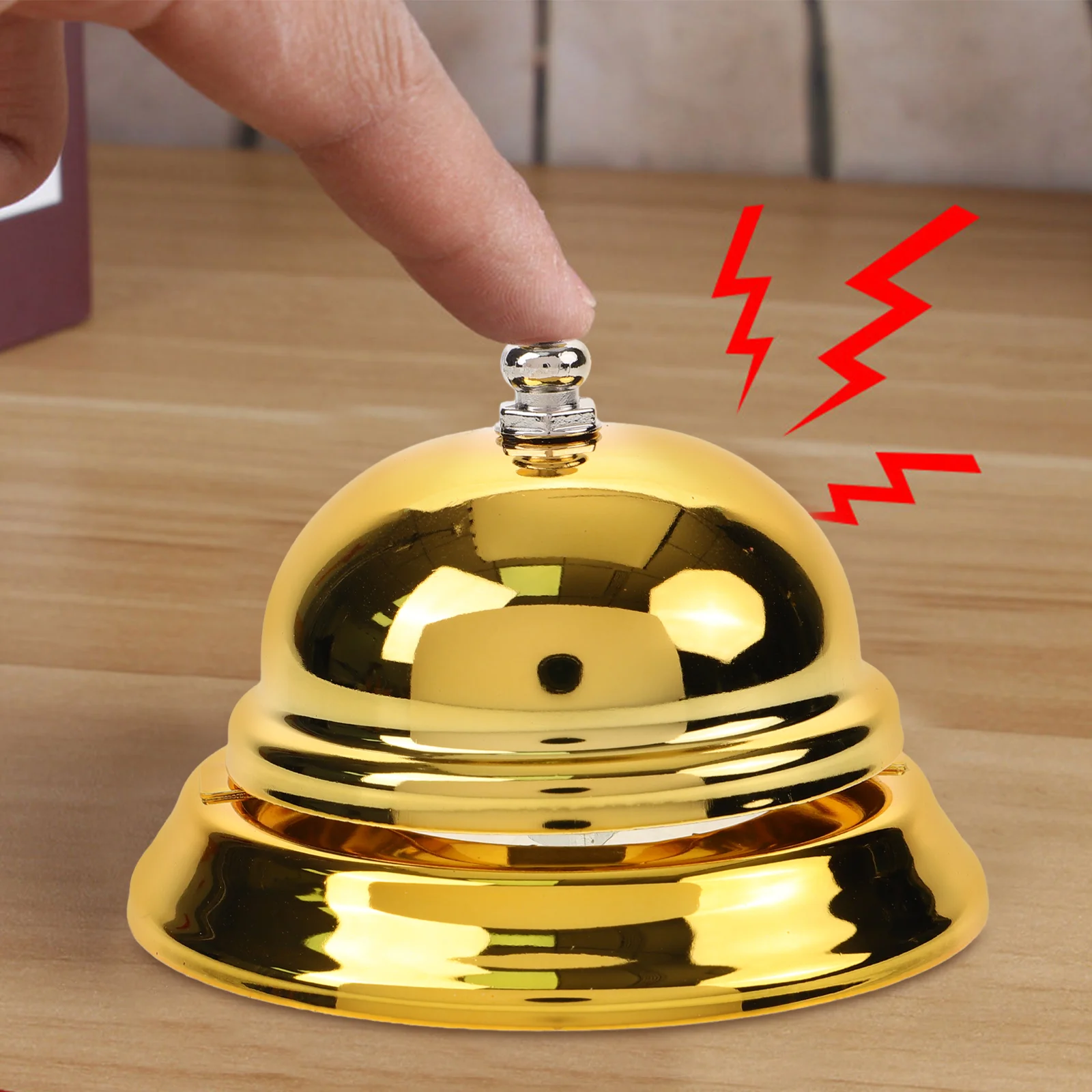 Ring The Bell Ding Customer Ringer Doorbell Wireless Call Small Cute Concierge Front Desk Service Customers Vintage for Fancy